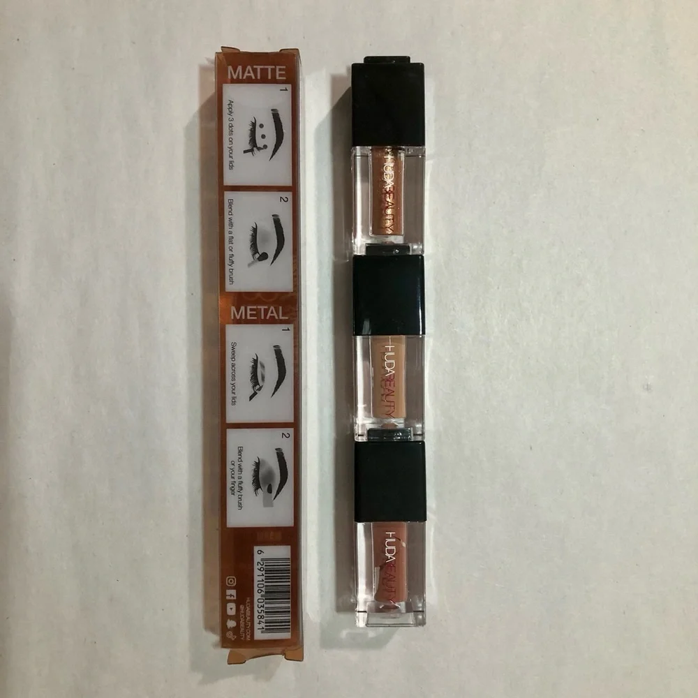 Huda Beauty Mini Matte & Metal Melted Shadows Warm Browns